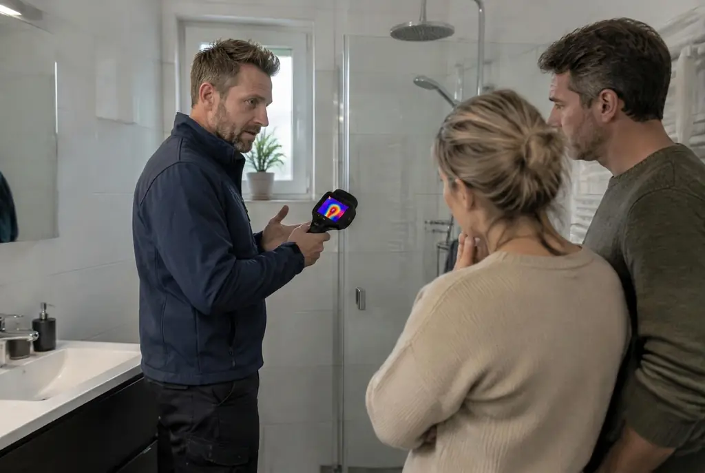 Lekdetectie Biddinghuizen – specialist legt bevindingen uit aan bewoner